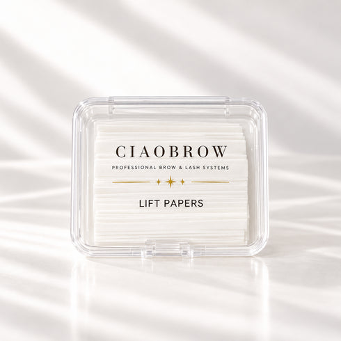 Ciaobrow Lift Papers professional lash lift compensator papers on white background