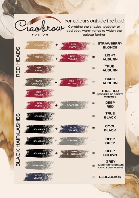 Ciabrow Fusion Mixing Shade Guide