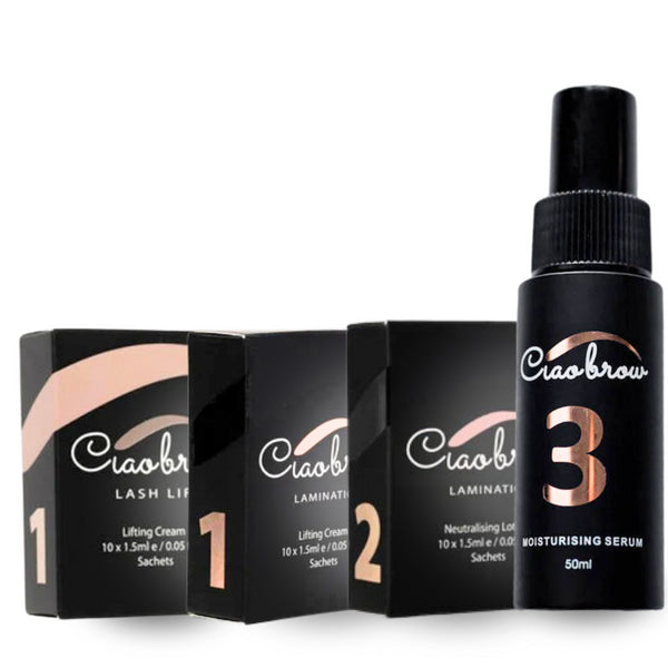 Ciaobrow Step 1,1,2,3 Lash Lift & Lamination 4 Steps Combo Kit
