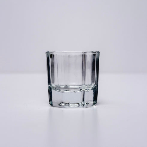 Glass dappen dish for product mixing