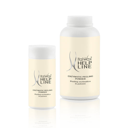 ItalWax Help Line Enzymatic Peeling Powder 30g and 90g – enzyme-based pre-wax exfoliating powder to remove dead skin cells, prevent ingrown hairs and prepare skin for hair removal
