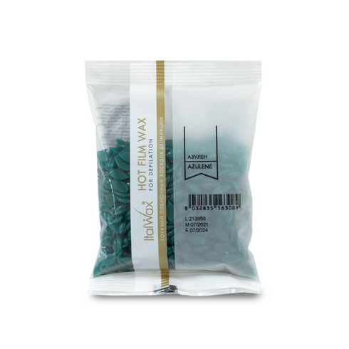 Italwax Natural Line Hard Wax 100g samples Azulene