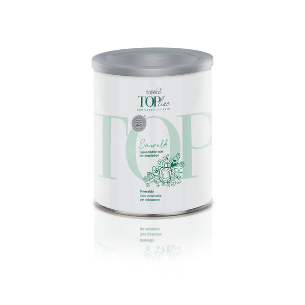 Italwax Top Line Lipsoluble Wax Tin - Emerald 800ml