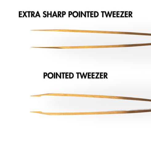 Extra Sharp Pointed Tweezer Suzanne Egan Gold Tools Collection