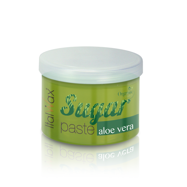 ItalWax Aloe Vera Sugar Paste Organic Line 750g – dense, plastic sugaring paste enriched with aloe vera for smooth, hydrated, hair-free skin up to 4 weeks