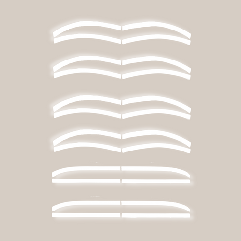 Eyebrow Precision Shape Guides/Stencil in use